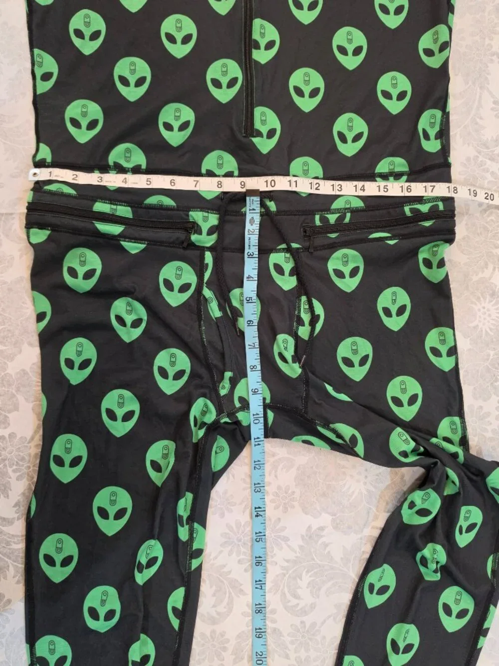 👽Airblaster Classic Ninja Suit Men’s Medium Alien Print One-Piece Base Layer 👽